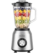REXYHOME 700W Blender with 50oz Glass Jar, Countertop Blenders for Kitchen | 3-Speed, 6-Blade, Di...