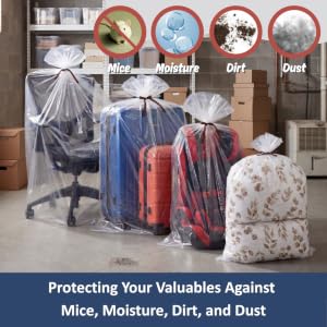 Large clear bags protecting furniture luggage and car seat mouse proof bolsos para guardar clothes