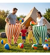 Vipxsa Granny Pants Outdoor Game,Giant Oversized Granny Funny Pants Set with Bouncy Balls & Pump ...