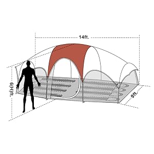 Tent tents for camping coleman 6 8 10 person family Dome cabin waterproof portable easy set hiking