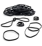 PlasticMill Rubber Bands Thick Size #33 | Black UV Rated EPDM Rubberbands - 100 Count. /pack | 3....