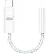 VUM 32-bit/384kHz Hi-Res USBC to 3.5mm Jack Audio Adapter,4N OFC Silver-Plated Cable and CX31993 ...