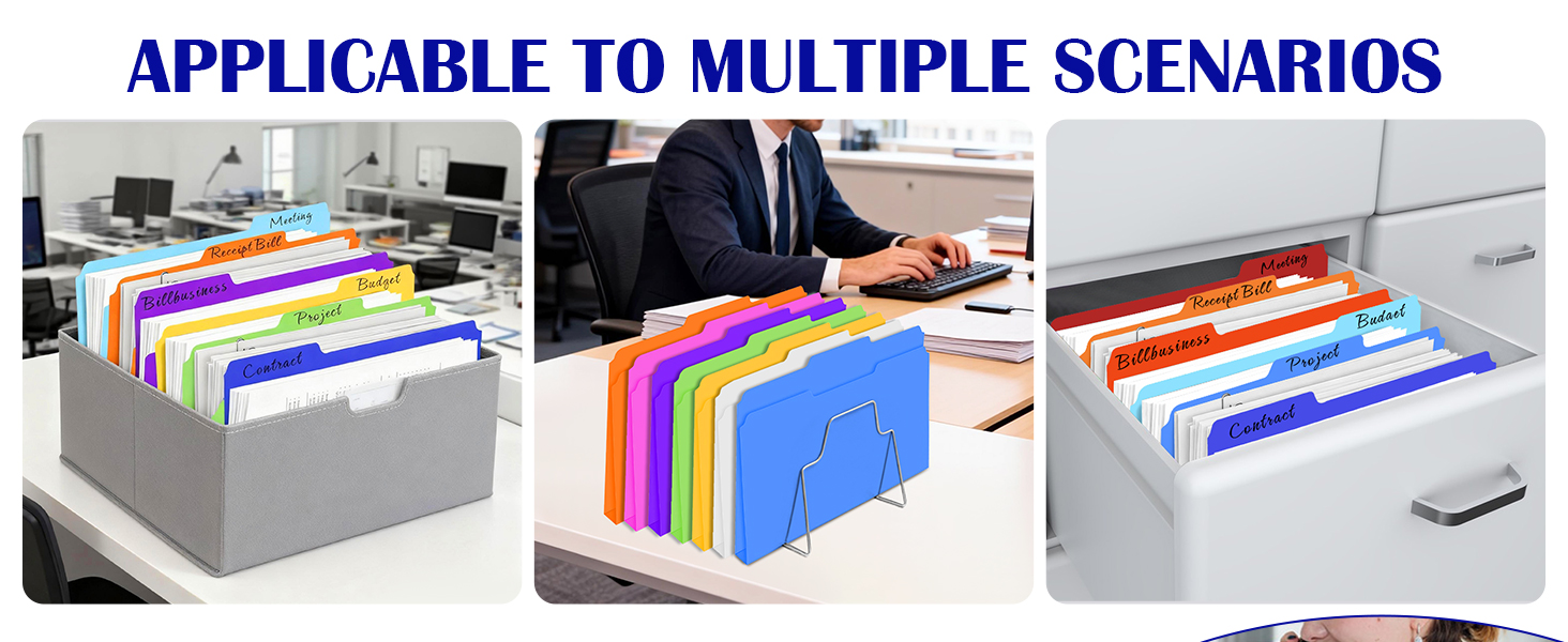 colored folders