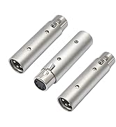 Lrbners XLR 5-Pin Female to 3-Pin Male Adapter - Professional DMX/Audio Signal Converter, Zinc Al...
