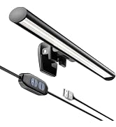 CATPOWER Portable Laptop Monitor Light Bar with USB Connection, e-Reading LED Task Lamp, 3 Color ...
