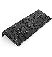KOTEMON Acrylic Tilted Computer Keyboard Stand for Ergonomic Typing, Keyboard Tray Holder with Si...