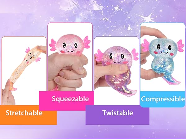 axolotl squishy axolotl stress toy slow rising anxiety relief party favors classroom prizes kids