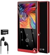 136GB MP3 Player with Bluetooth 5.2, Music Player Built-in Speaker with 2.4" Large Screen, FM Rad...
