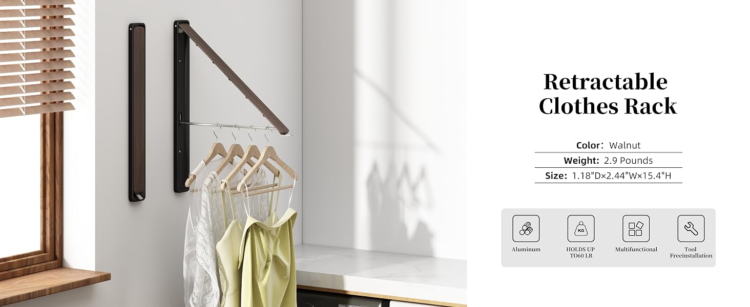 retractable clothes hanger
