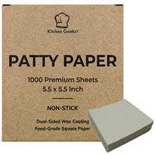 kitchen geeks patty paper sheets