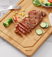 Homaxy Extra Large Organic Bamboo Cutting Boards for Kitchen, 18"x12" Wooden XL Cutting Board