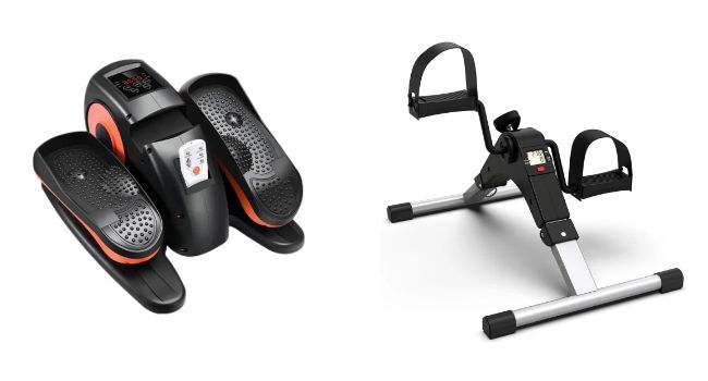 suit for under desk elliptical and mini exercise bike