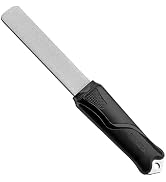 SHARPAL 121N Dual-Grit Diamond Sharpening Stone File Garden Tool Knife Sharpener with Angle Guide...