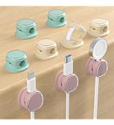 Magnetic Cable Clips, Adjustable Cord Holder Management, Adhesive Wire Keeper Organizer for Home ...