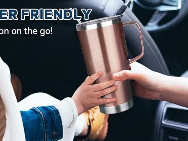 thermal mug with handle