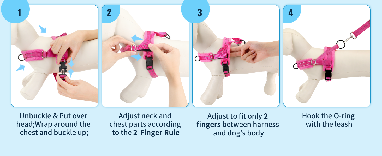 small dog harness leash set for small dogs