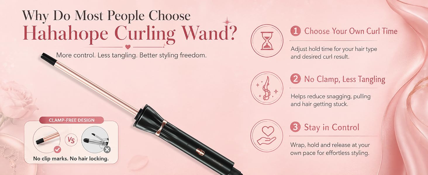 3/8 Inch Curling Iron Wand