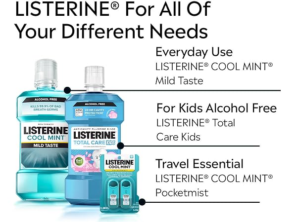 Listerine fo all of your different needs