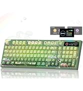 Womier L98 Frog Wireless Mechanical Creamy Keyboard with TFT Screen & Knob | 98% Cute Custom Gami...