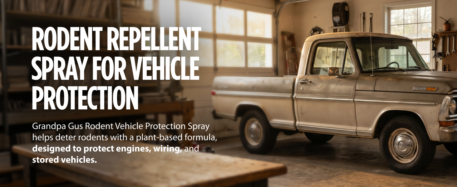 Rodent Repellent For Car Engines, Peppermint Oil & Cinnamon Oil Rodent Repellent Spray