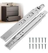 Ourshom Drawer Slides Soft Close 10 Inches – Side Mount, Heavy Duty Drawer Slides Metal Ball Bear...