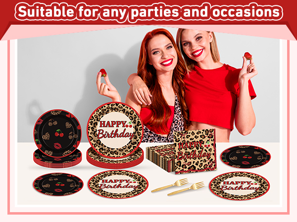Cheetah Print Party Plates
