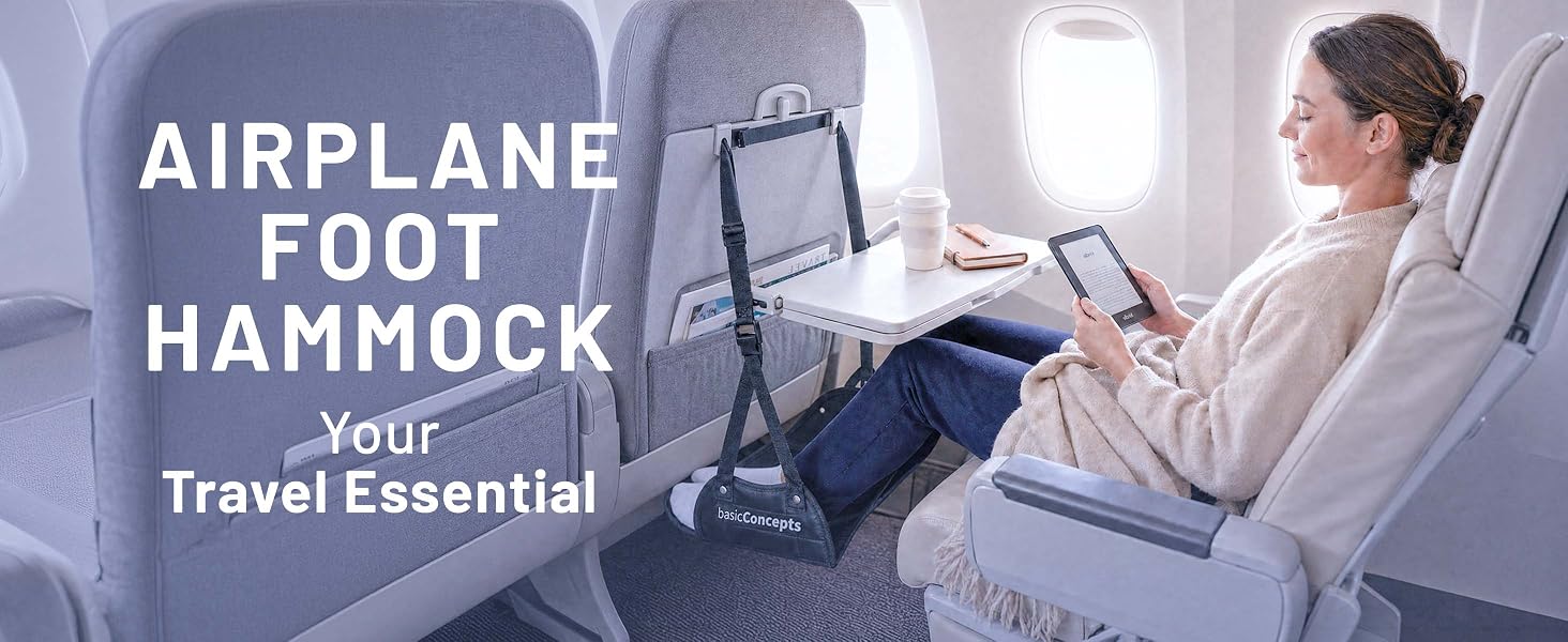 airplane foot hammock your travel essential