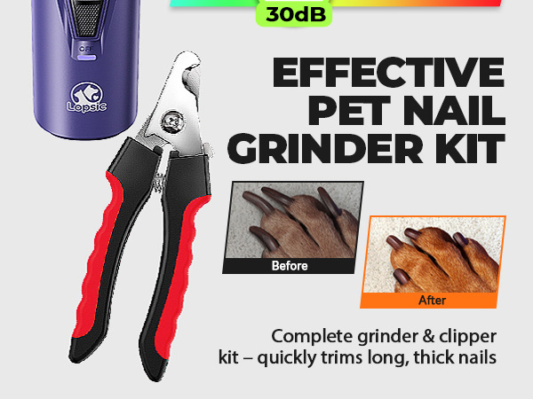 effective pet nail grinder kit