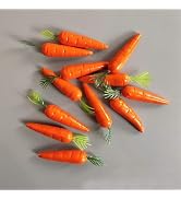 30 Pcs Miniature Carrots Simulation Orange Mini Vegetable Resin Carrot Models Artificial Foods fo...
