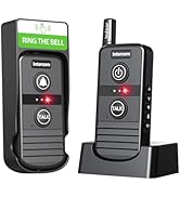 PANDAAR Doorbell Wireless for Home, Wireless Intercom System,Two-way Communication Doorbell,4900f...