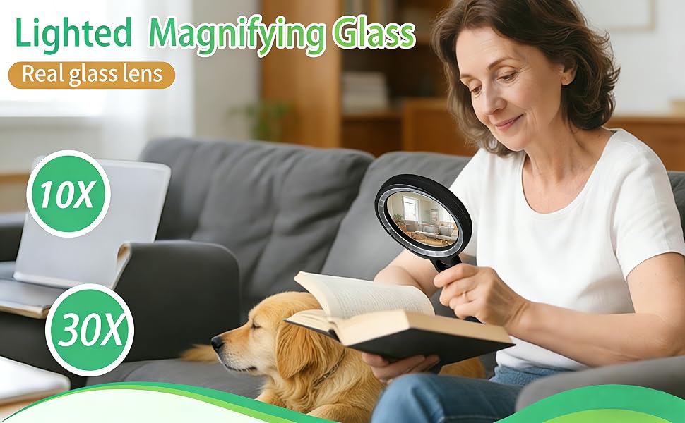 lighted magnifying glass handheld