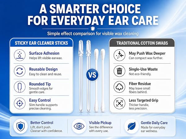 sticky ear cleaner sticks