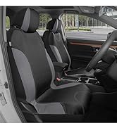 BDK UltraSleek Gray Car Seat Covers Full Set