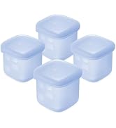 Olababy Clear Sense Silicone Storage Containers 4pk for Baby Food, Snacks, Formula, Puree, Sauce ...