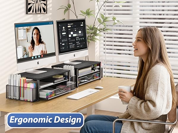 monitor stand for desk organizers and accessories computer stand riser office organization desktop