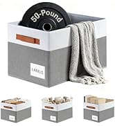 Extra Heavy Duty Closet Organizer Bins Baskets 4 Pack - Large Closet Shelf Organizer with Handles...