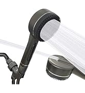 KAYOJU High Pressure Shower Head, One-Hand Control 4-Mode Handheld Showerhead with Filter for Har...