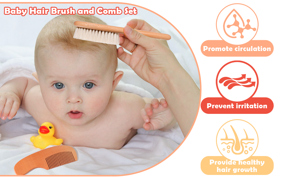 Baby Hair Brush and Comb Set