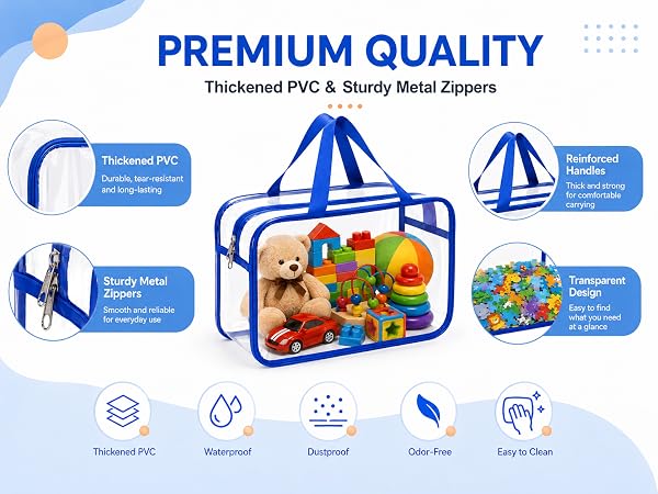 clear storage bags