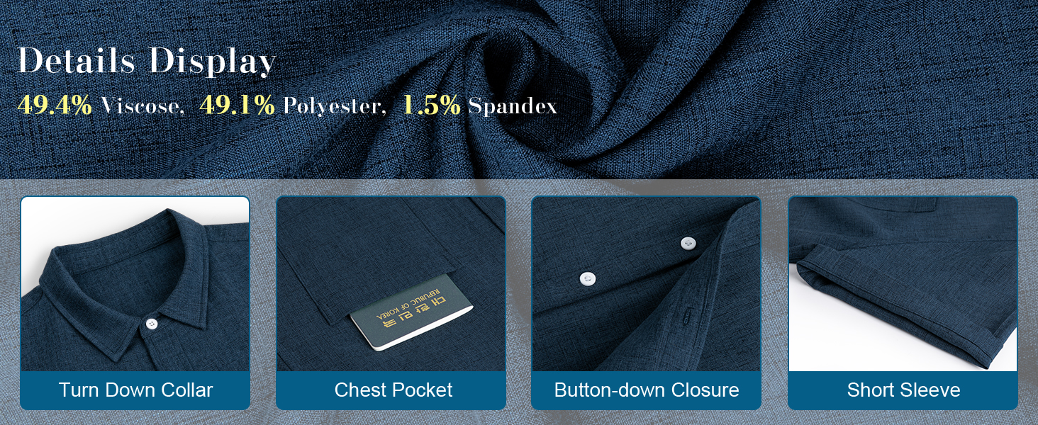 mens linen button down shirt