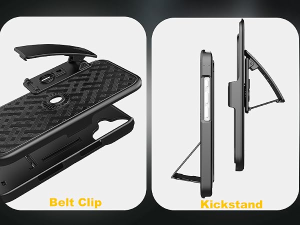 Ailiber Compatible for iPhone 17 Pro Max Case Holster with Screen Protector