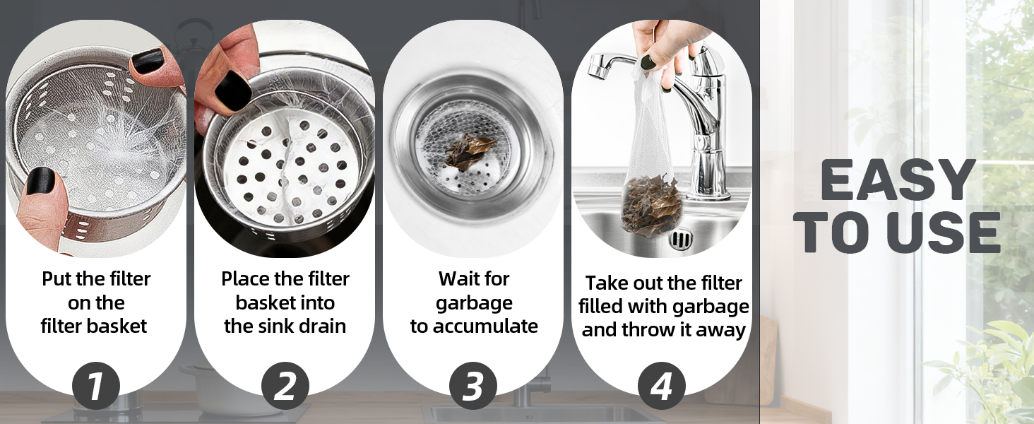 disposable mesh sink strainer bags