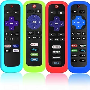 roku remote cover case glow in the dark tv tcl tlc roko rem0te ruko roco rolu rukuo ruku hisense