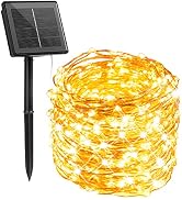 Extra-Long Outdoor Solar String Lights, 1 Pack Each 72 Ft 200 Led Solar Fairy Lights with 8 Light...