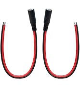 IMIYORE 0.8FT 5.5mmx2.1mm 14AWG Pigtail Cable Female Repair Cable DC 5521 Connector for CCTV Surv...