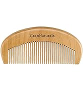GranNaturals Wooden Comb for Detangling & Styling Wet or Dry Curly, Thin, Thick, Wavy, or Straigh...