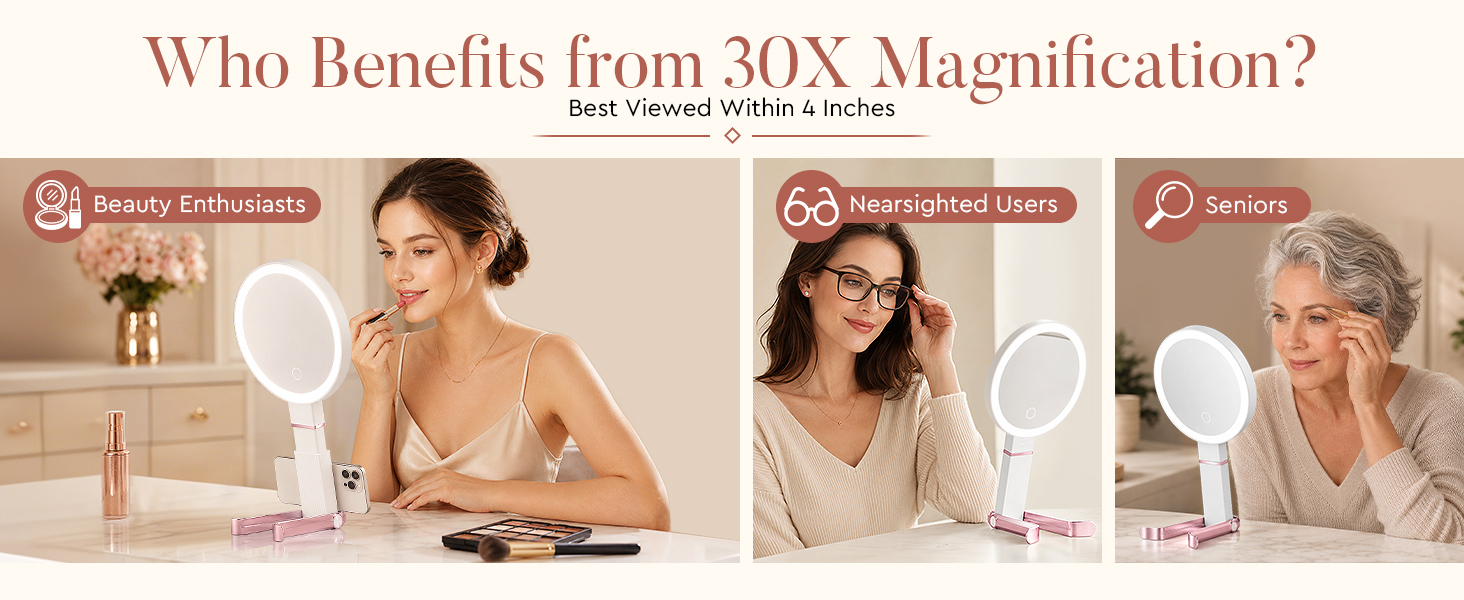 foldable makeup mirror