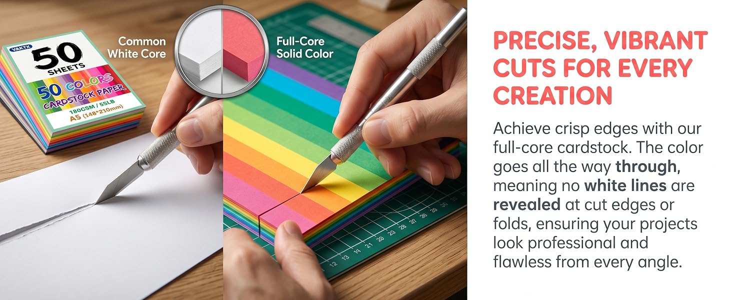 A5 Colored Cardstock Paper