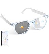 HAIXINDA AI Smart Glasses, Bluetooth Audio Glasses with Real-Time Translator (164 Languages), Fre...