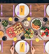 75 Pack Light Purple Plastic Cutlery Heavy Duty Lavender Plastic Knives Forks and spoons silverware